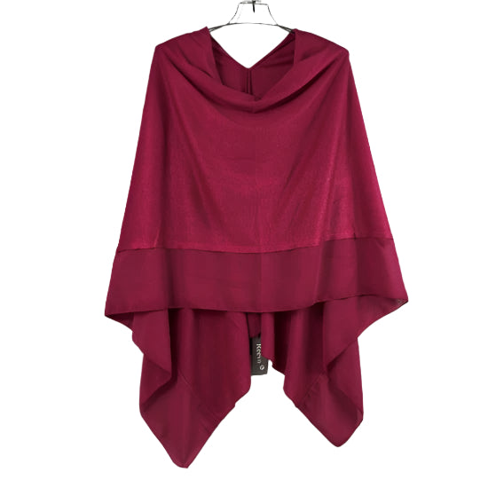Maroon Red Poncho