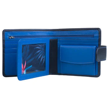Hudson Black and Blue Tab Wallet with RFID