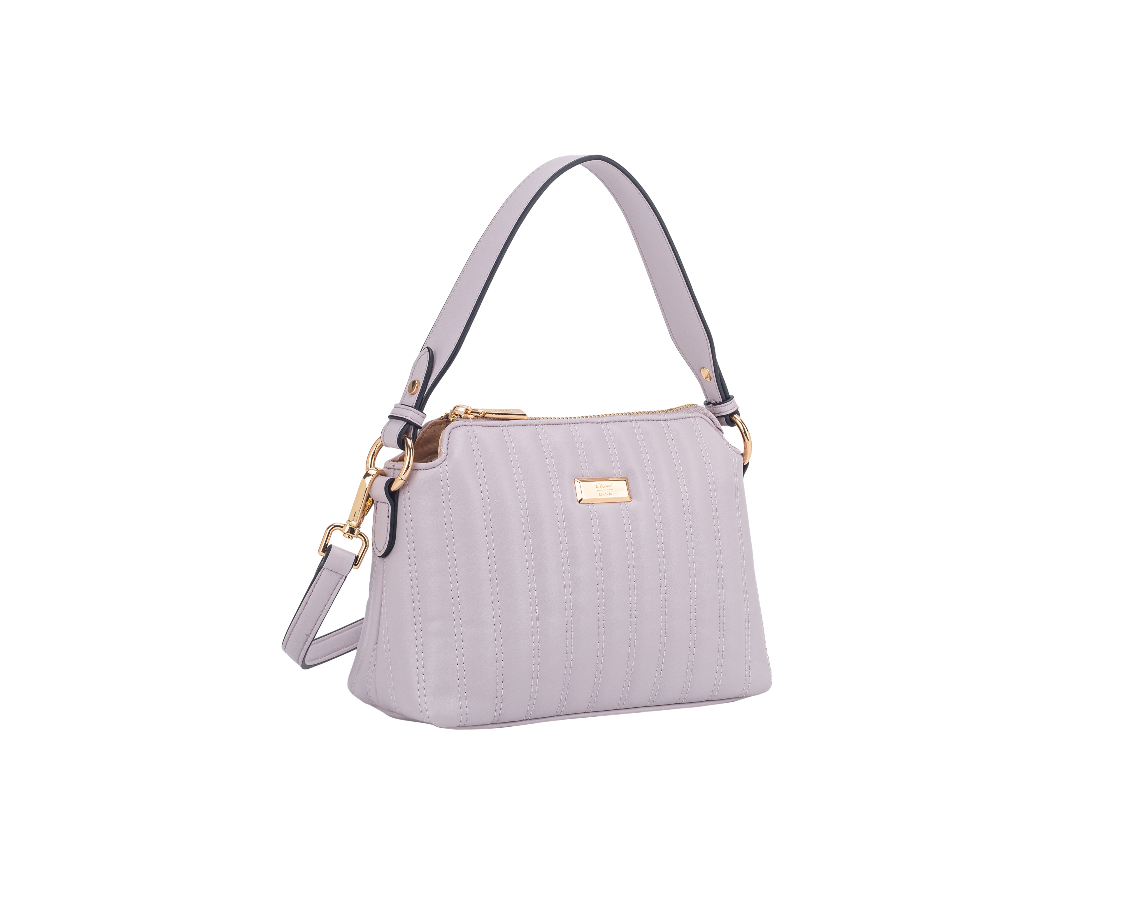 Gionni Harbour Lilac East West  Quilted Crossbody Bag