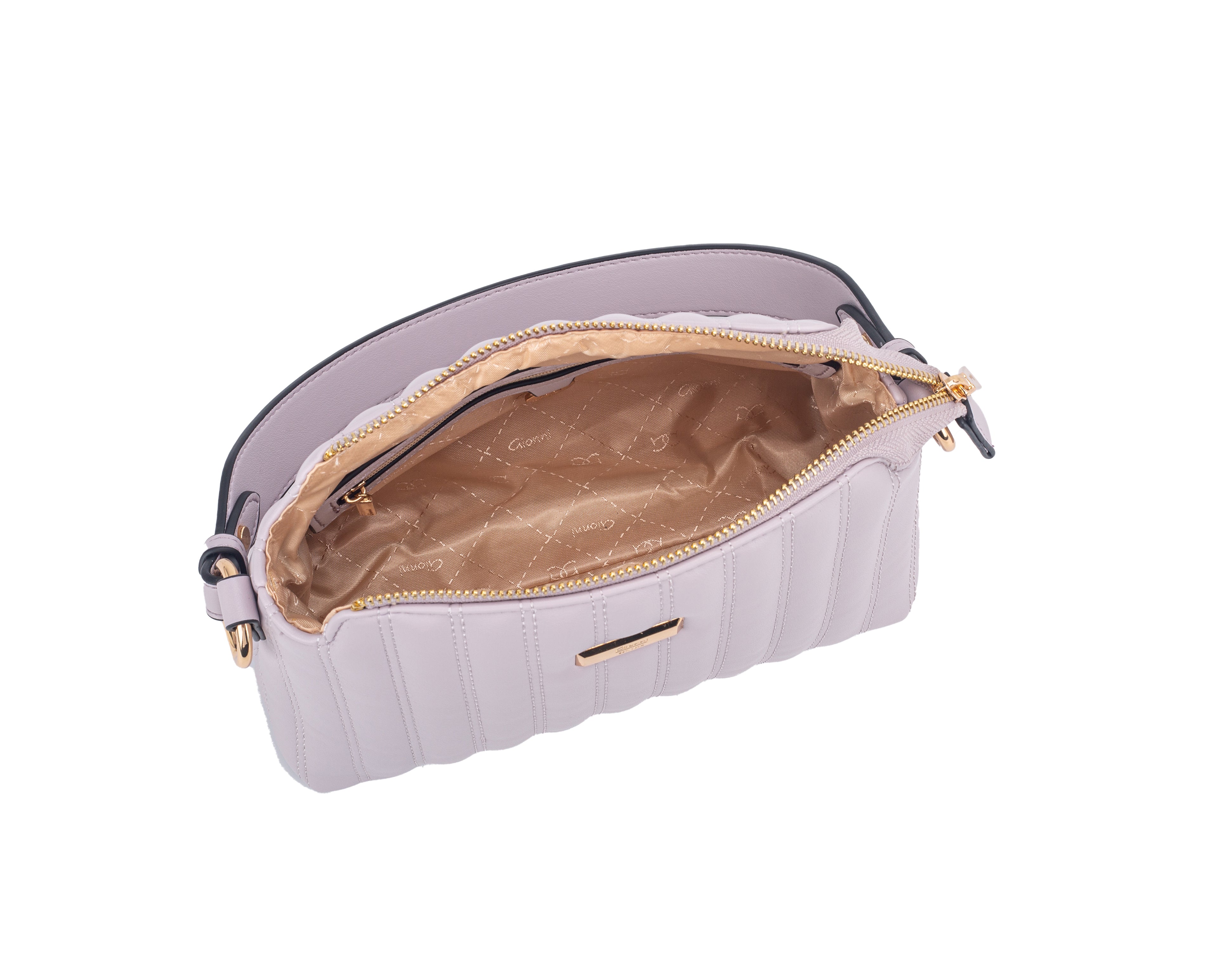 Gionni Harbour Lilac East West  Quilted Crossbody Bag