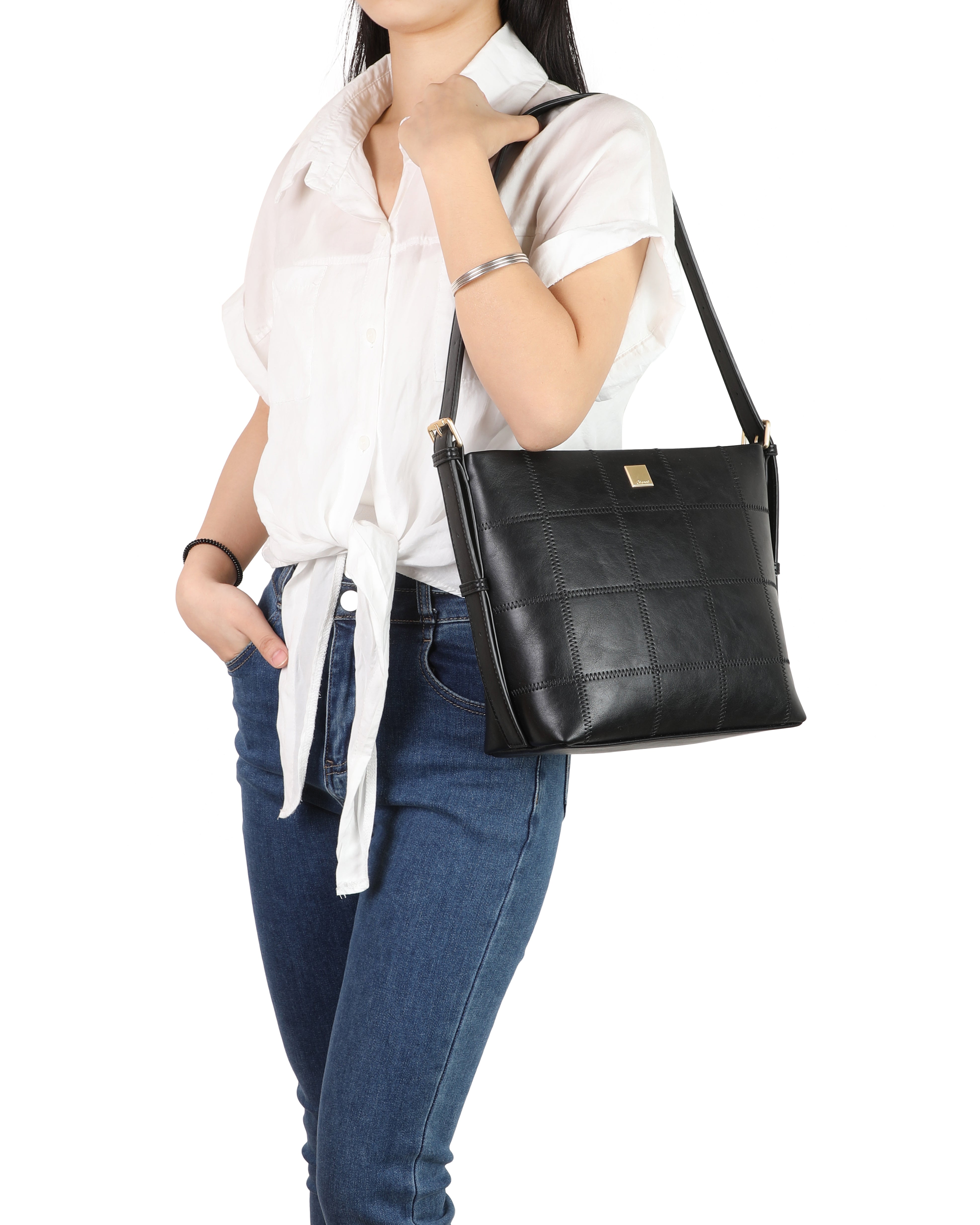 Gionni Black Jet Shoulder Bag