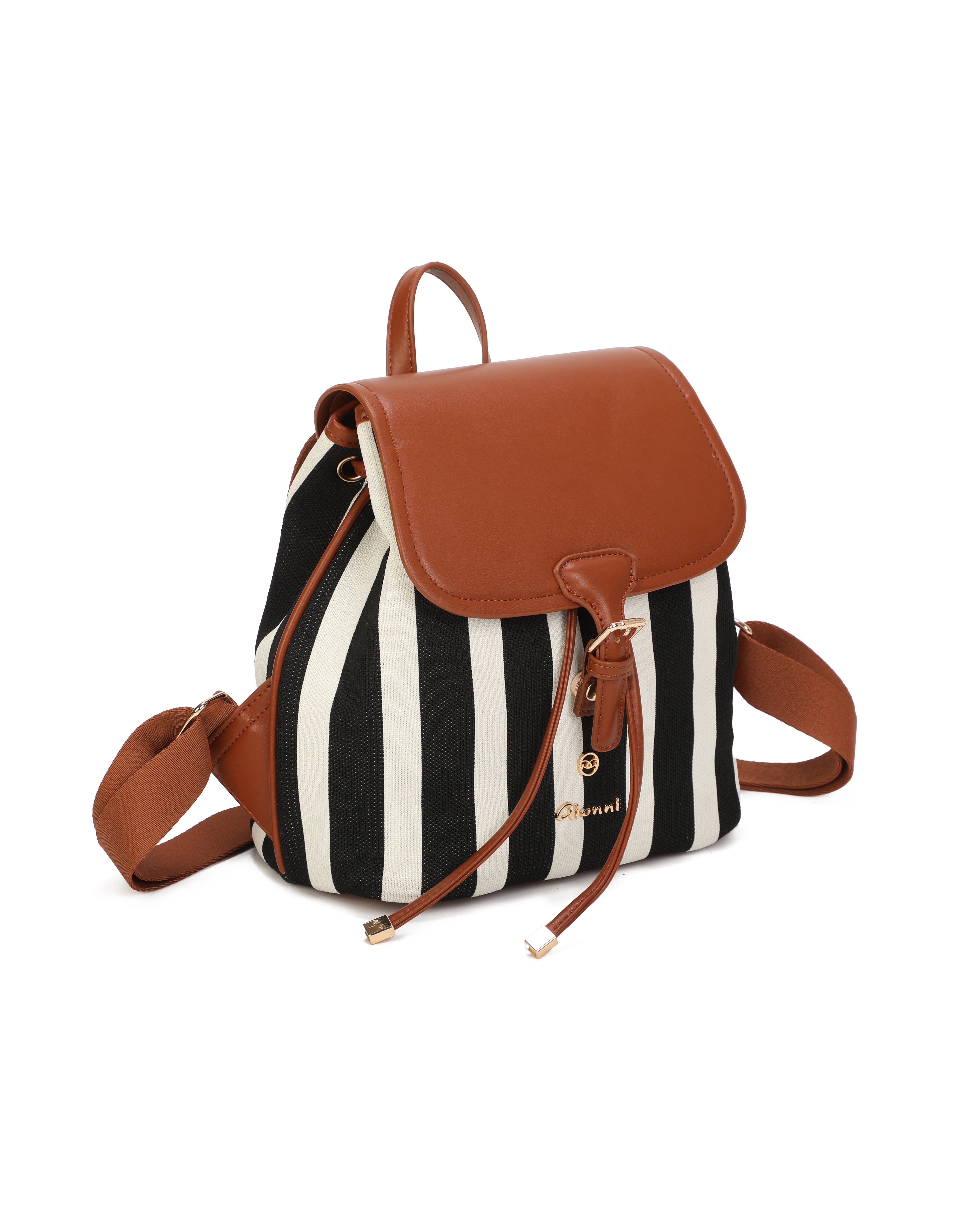 Gionni Coral Tan/Black Medium Backpack