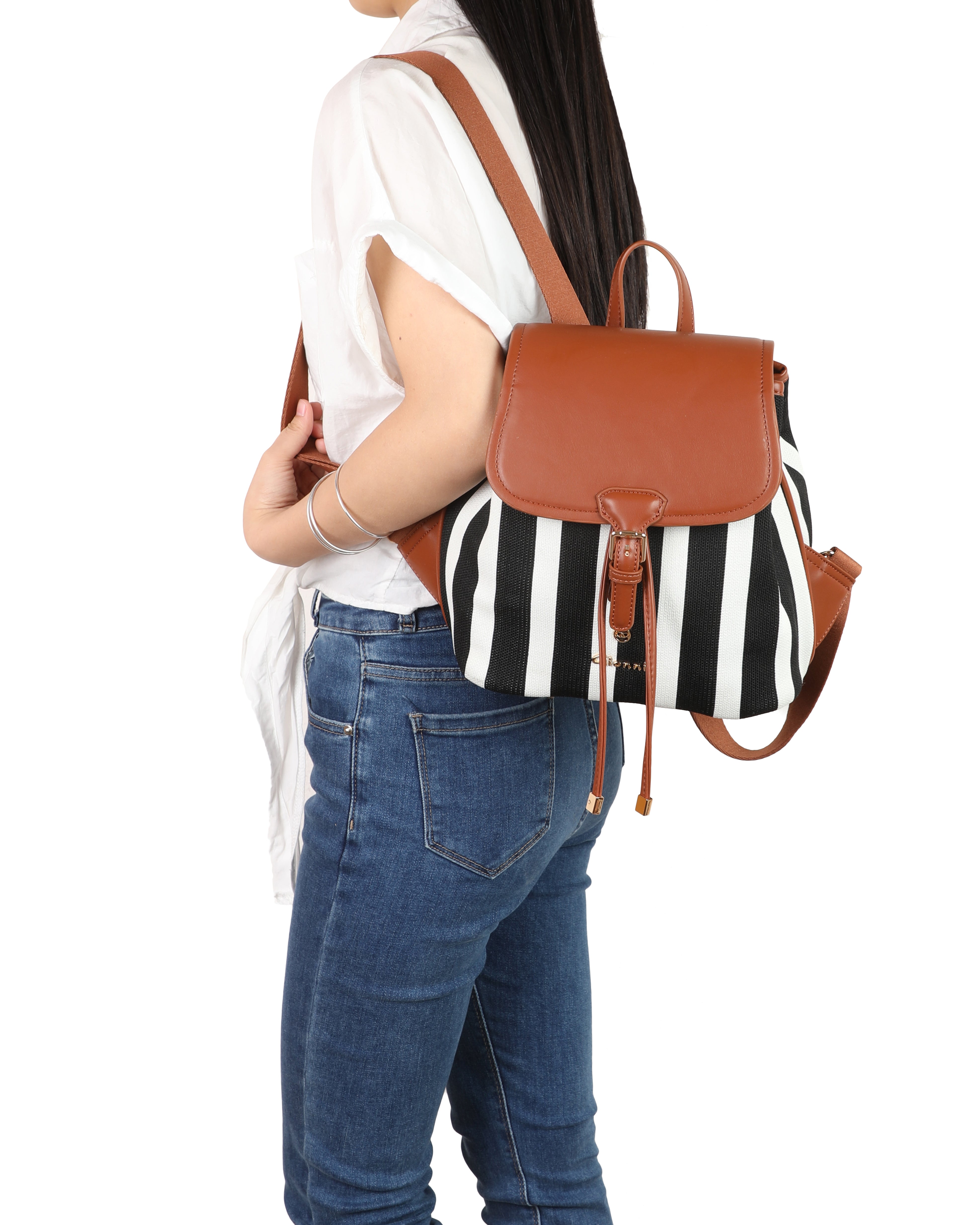 Gionni Coral Tan/Black Medium Backpack