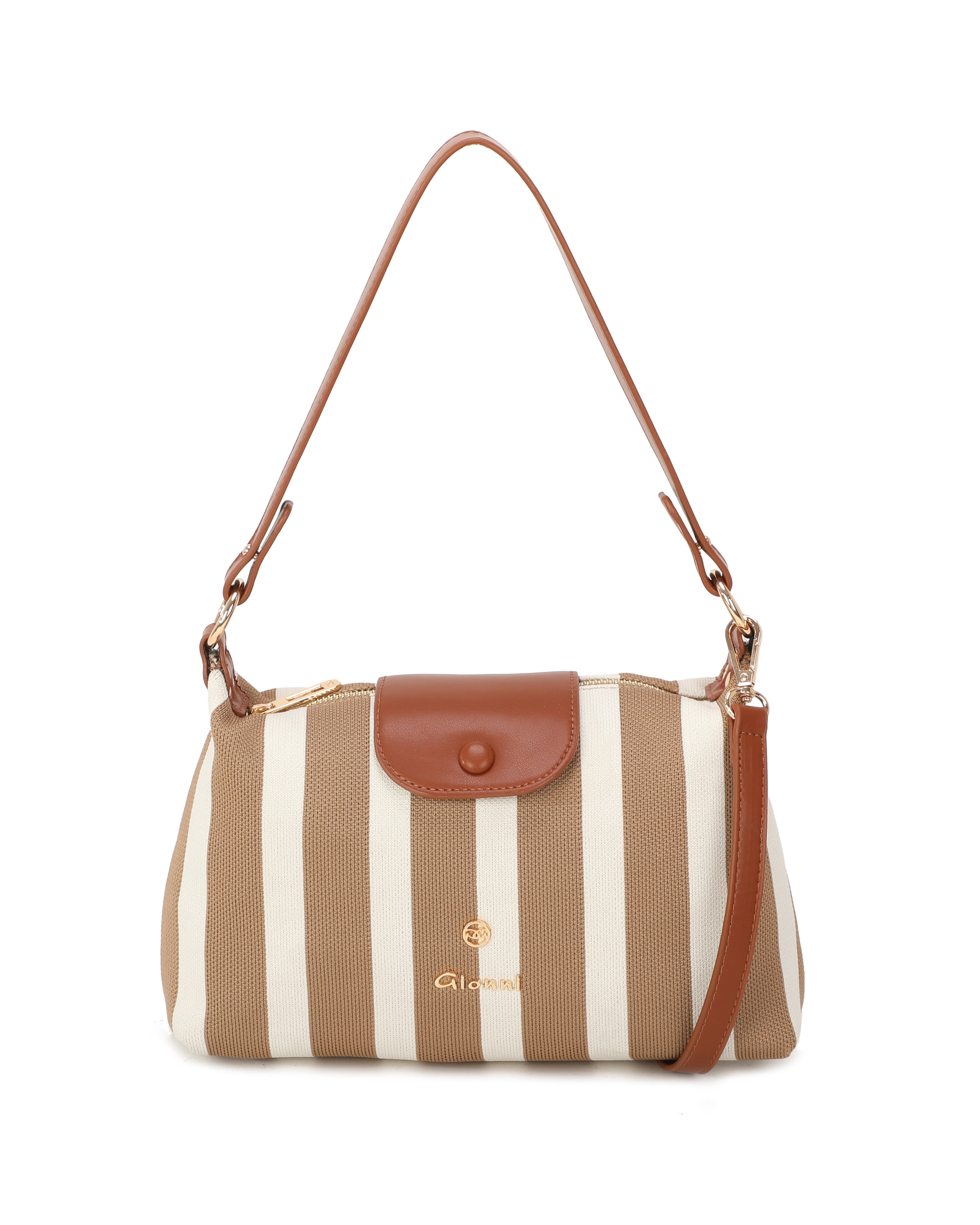 Gionni Coral Tan/Mustard East West Crossbody Bag