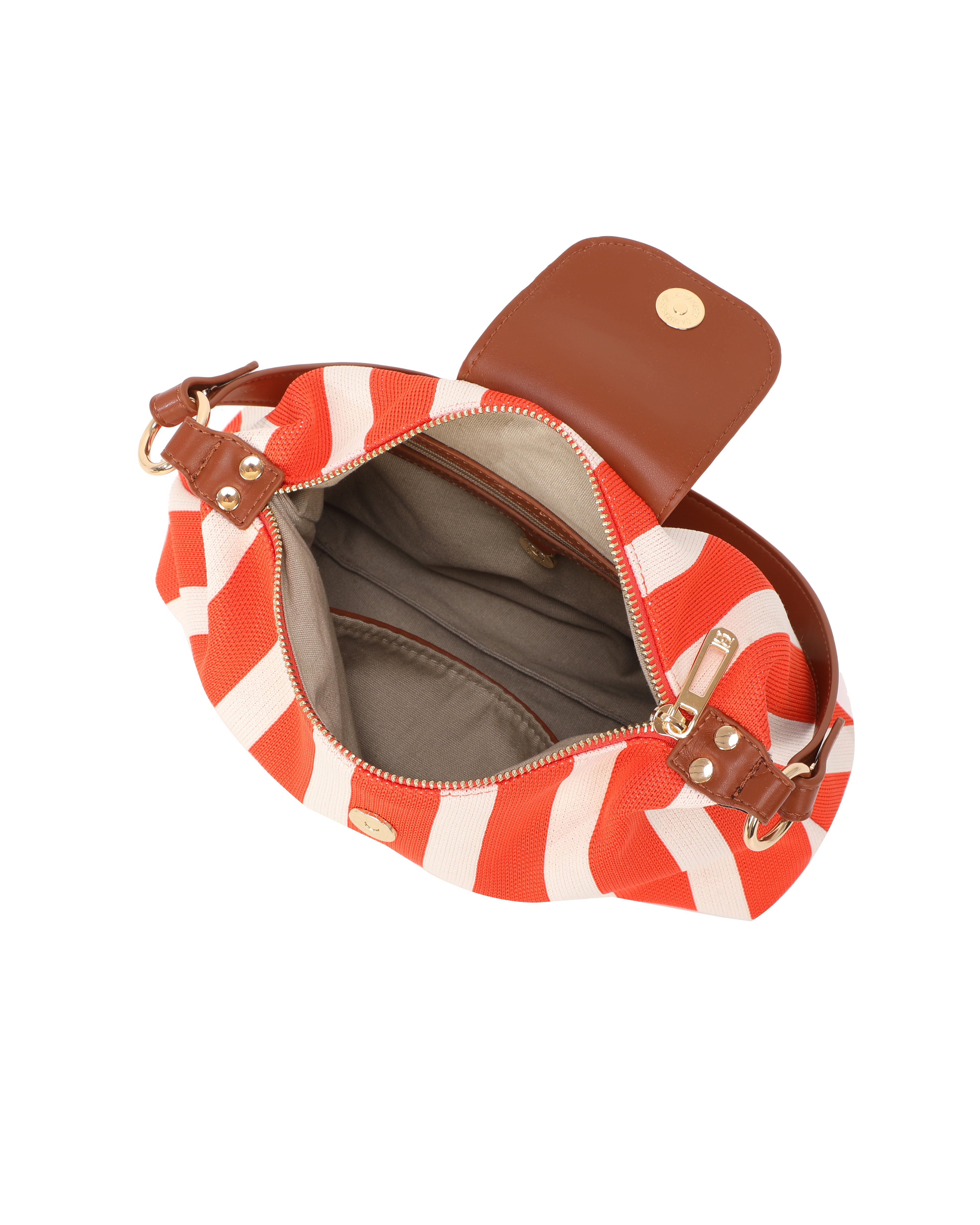 Gionni Coral Tan/Red East West Crossbody Bag