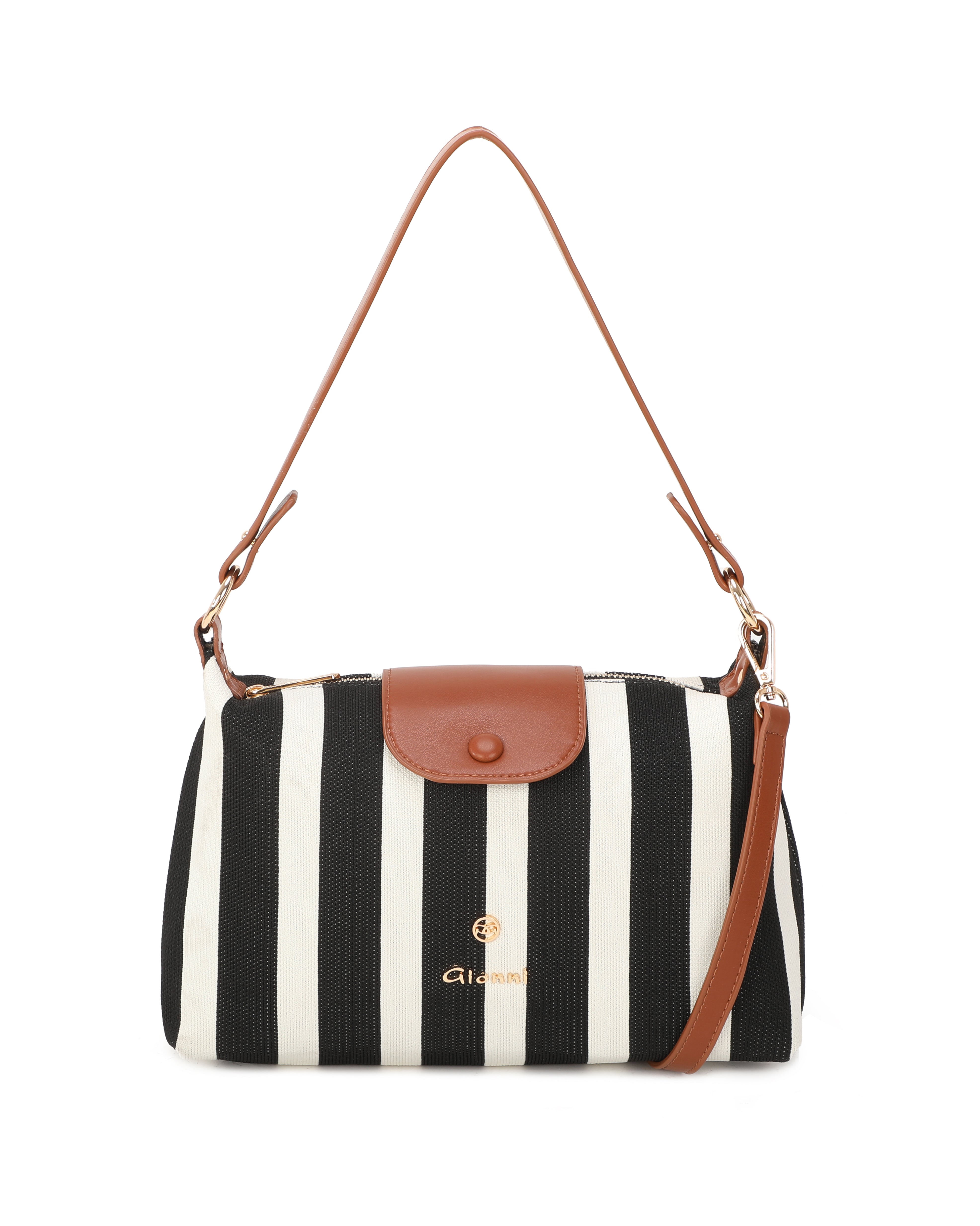 Gionni Coral Tan/Black East West Crossbody Bag