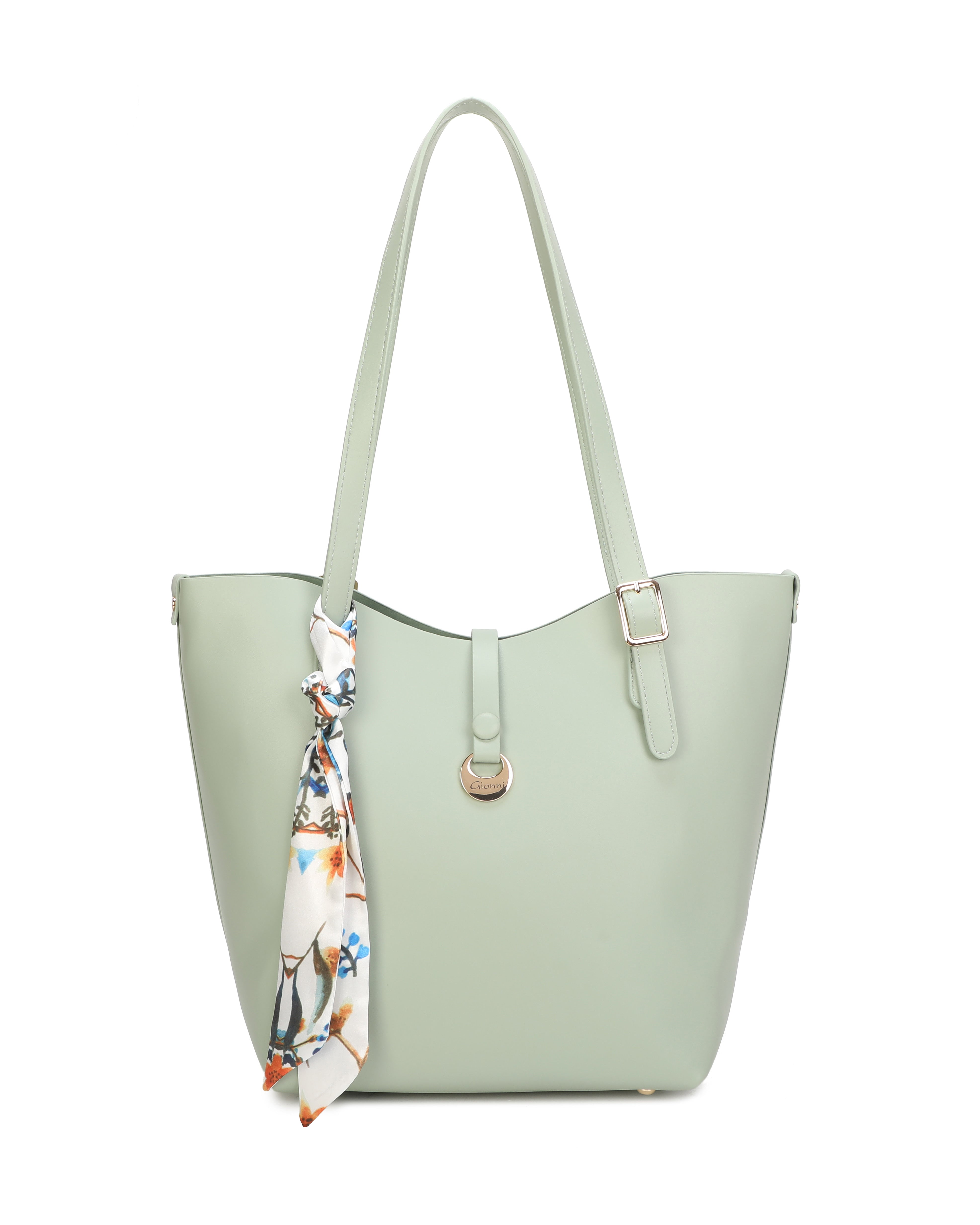 Gionni Quartz Light Green Shopper Bag