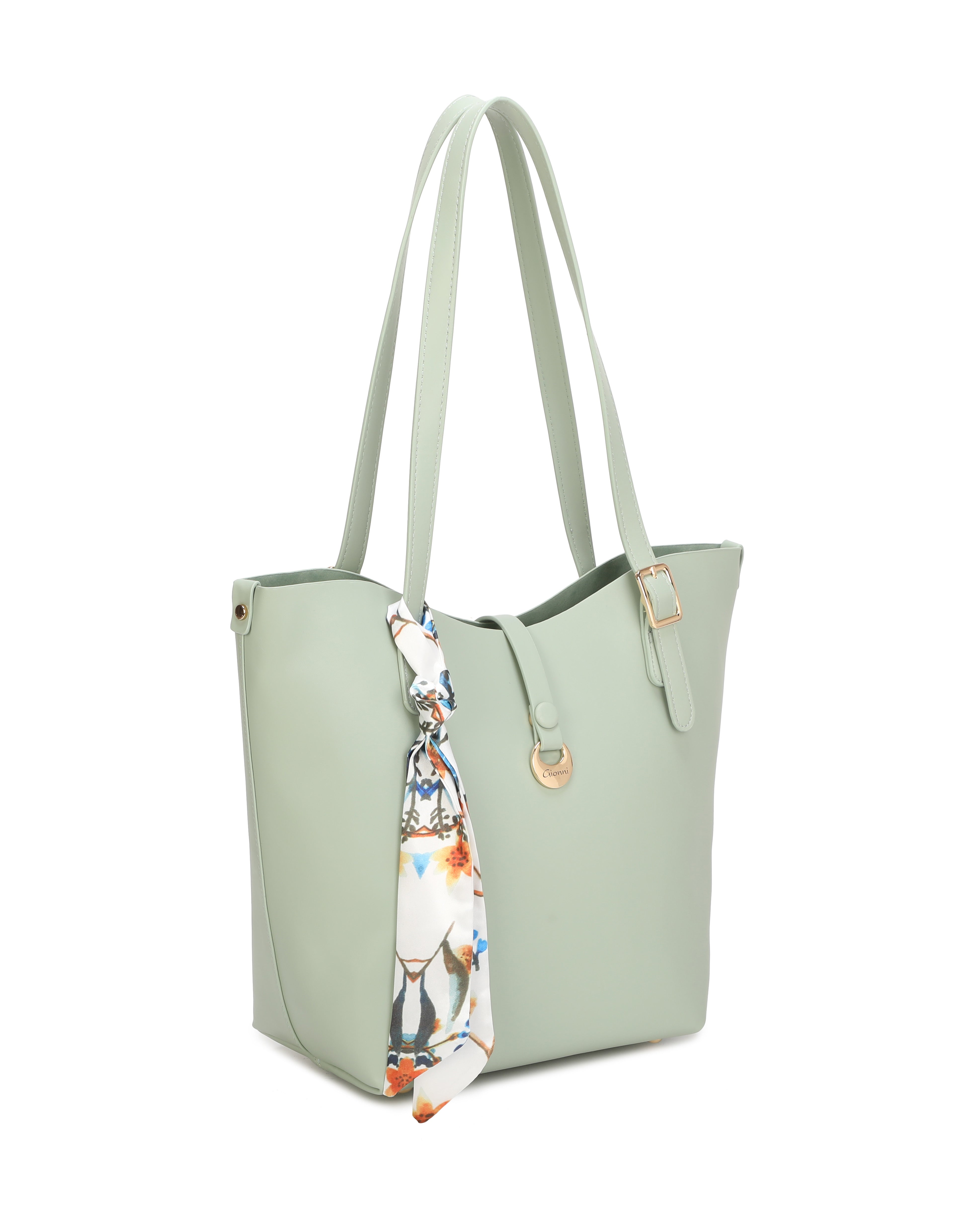 Gionni Quartz Light Green Shopper Bag