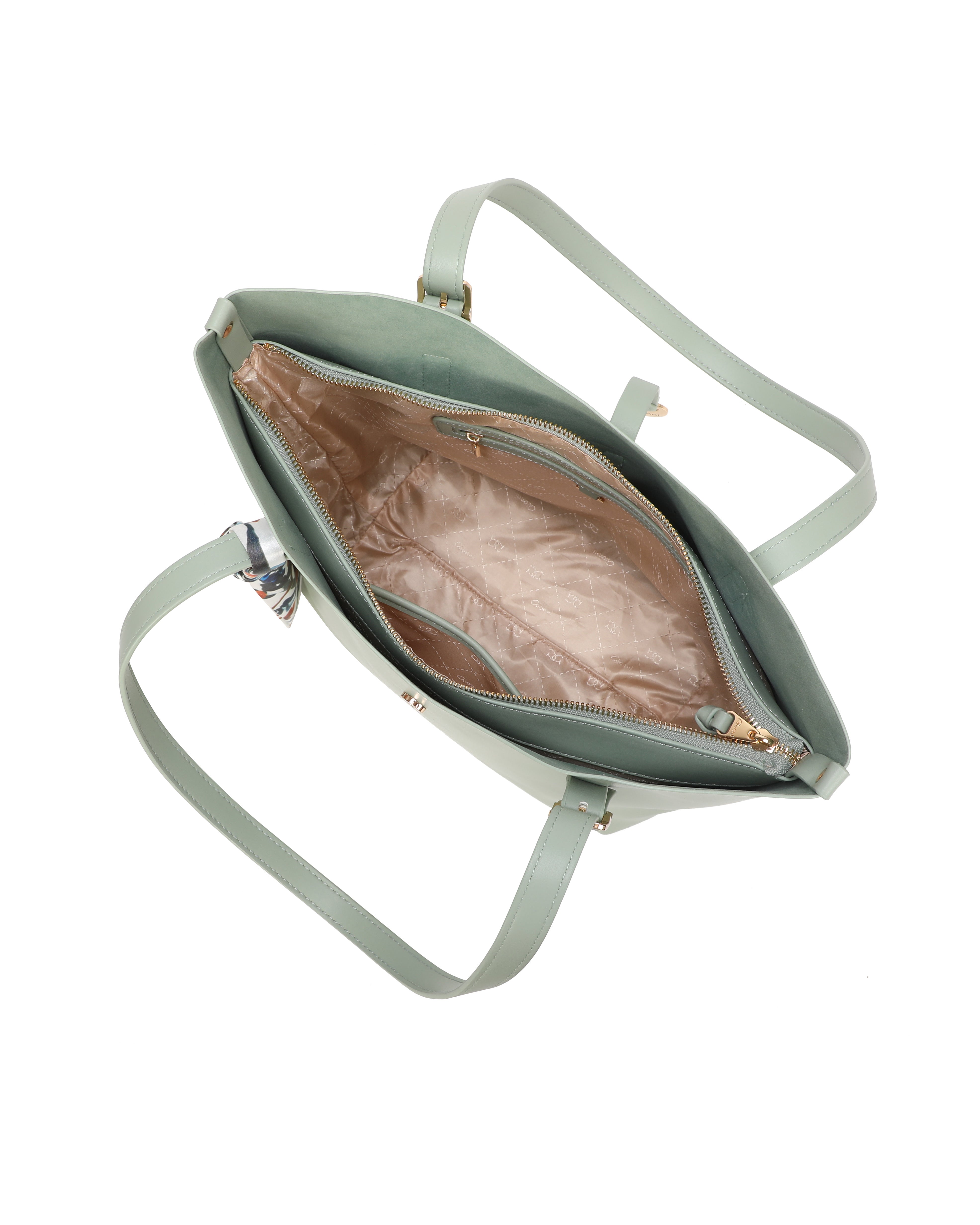 Gionni Quartz Light Green Shopper Bag