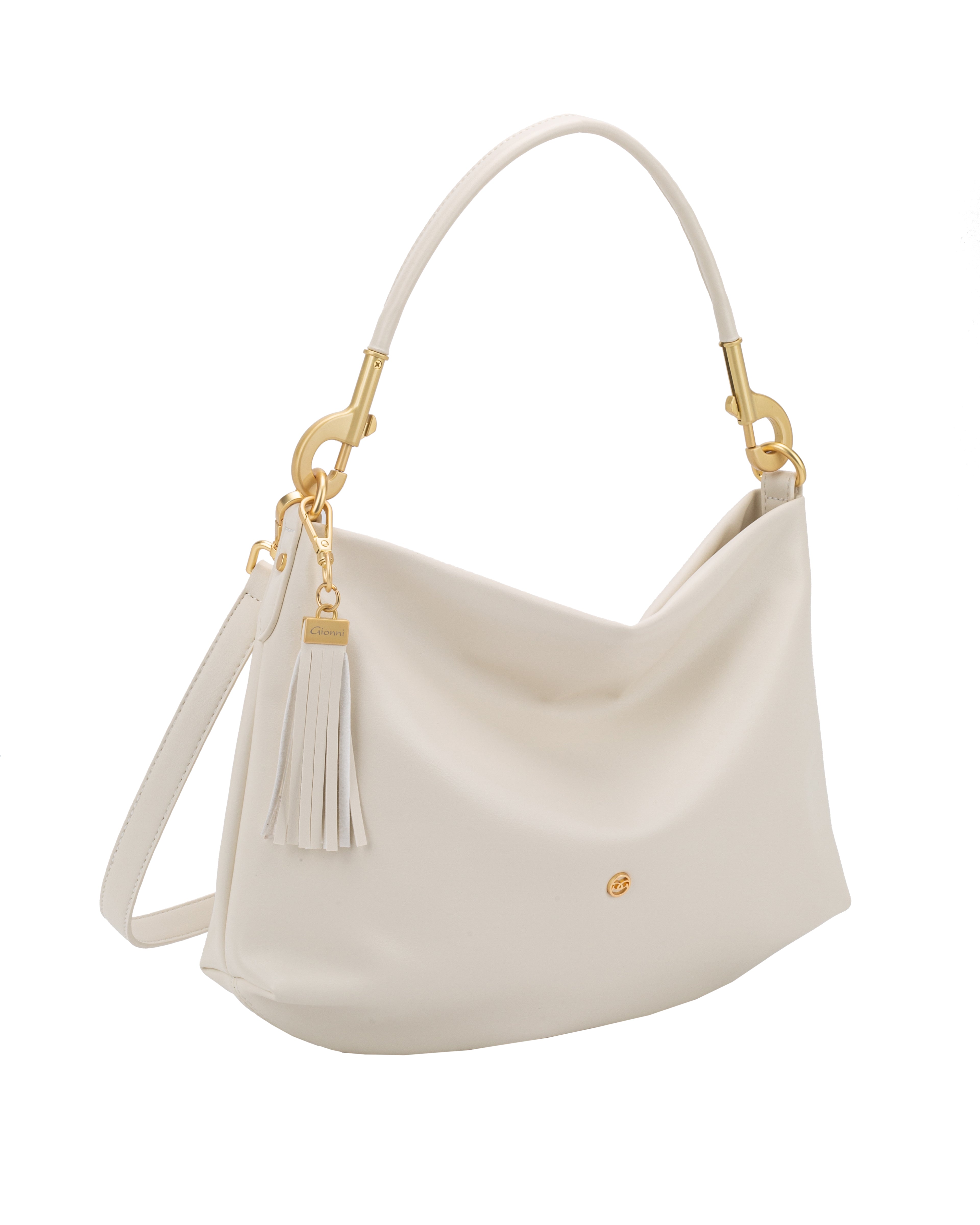 Gionni Off White Sapphire Medium Hobo Bag