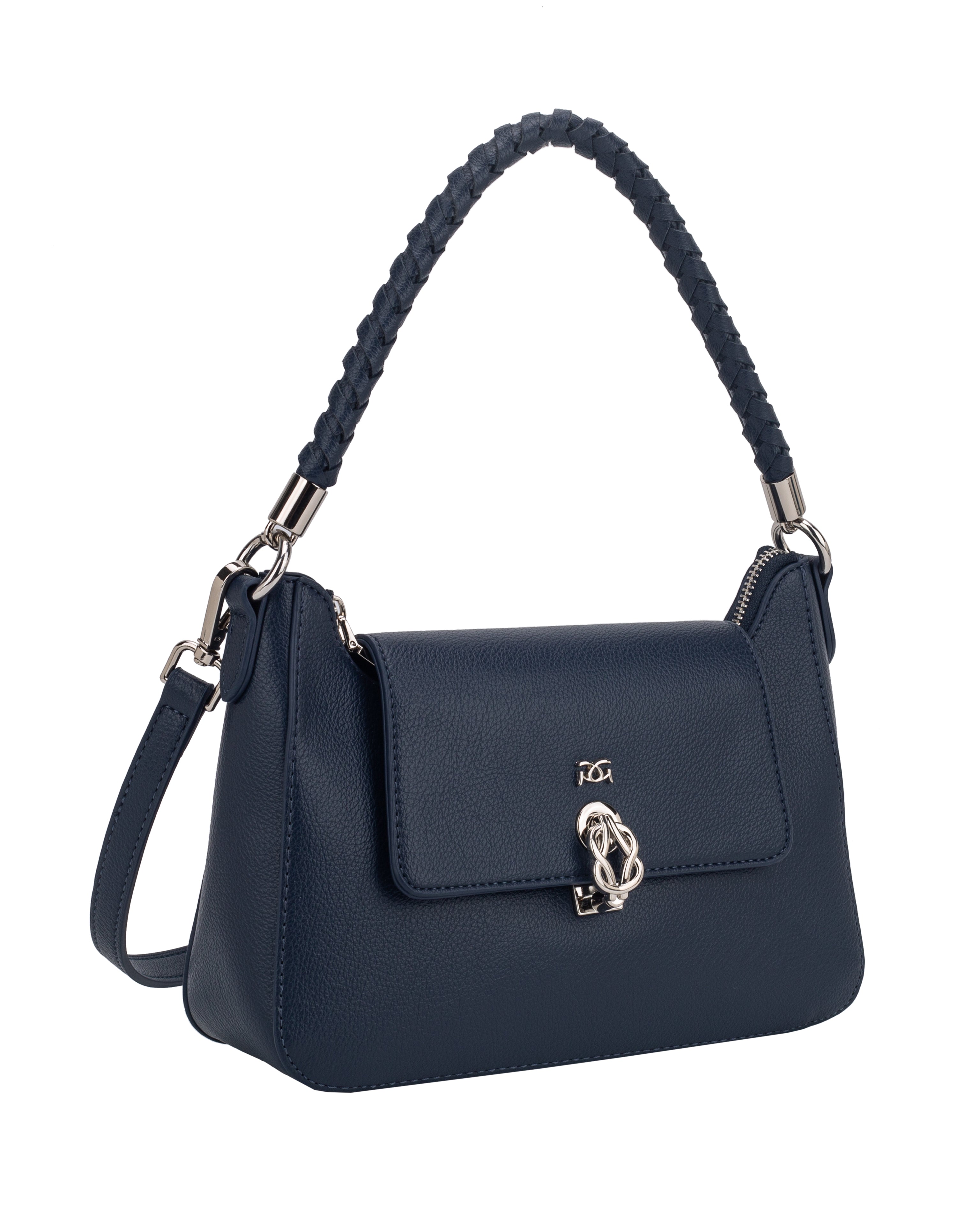 Gionni Opal Navy Flap Over Shoulder Bag