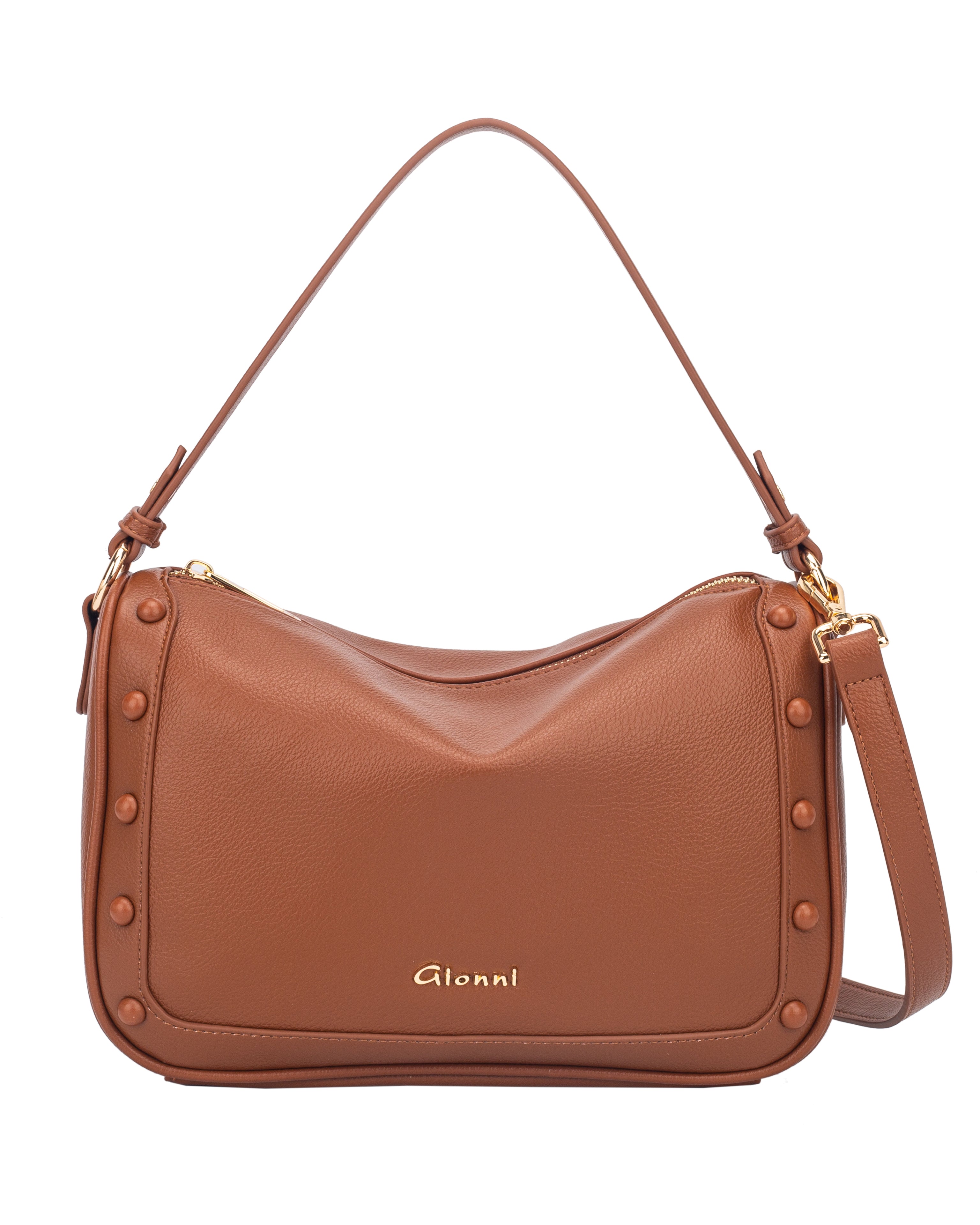 Gionni Tan Aqua East West Shoulder Bag