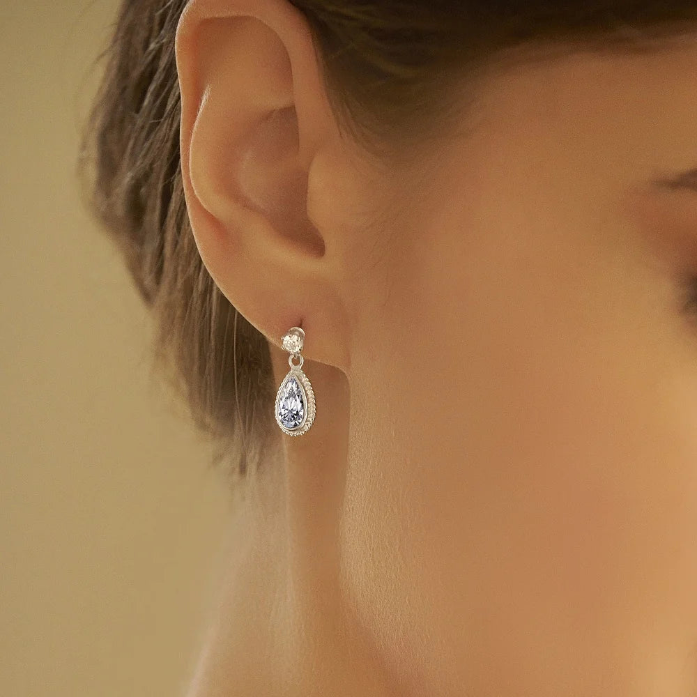 Newbridge Earrings Clear Stone