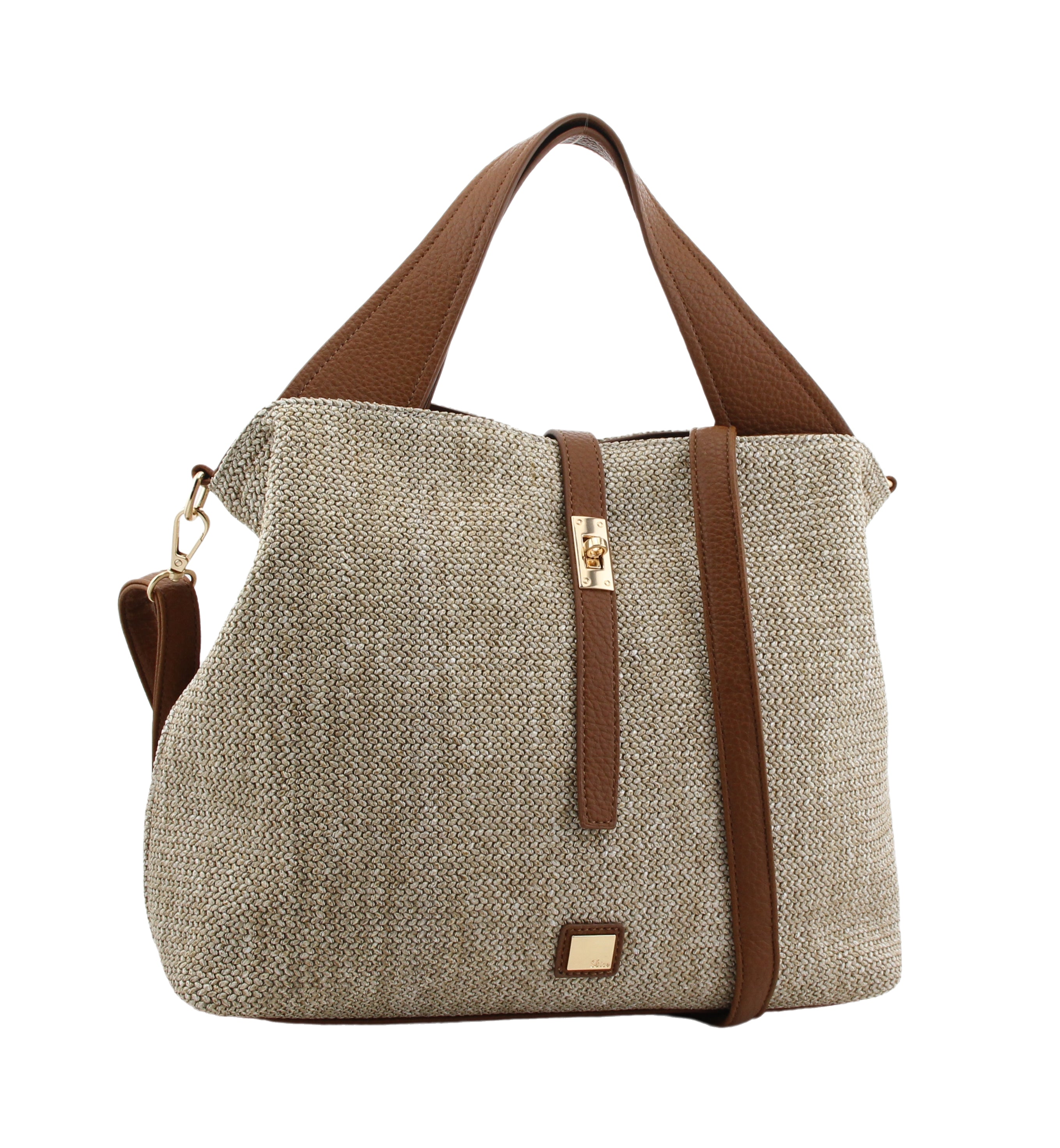 Dice Jupiter Tan/Natural Large A-Line Grab Bag