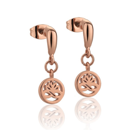 Newbridge Rose Gold Plated Stud Earrings