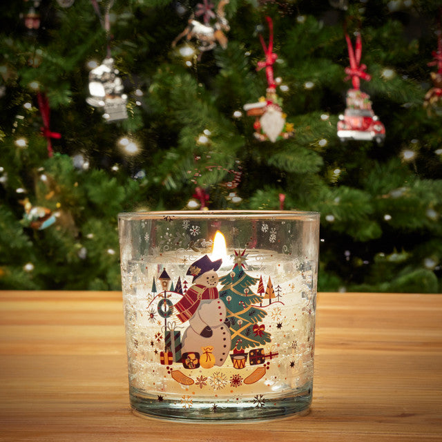 Christmas Snowman Led Candle