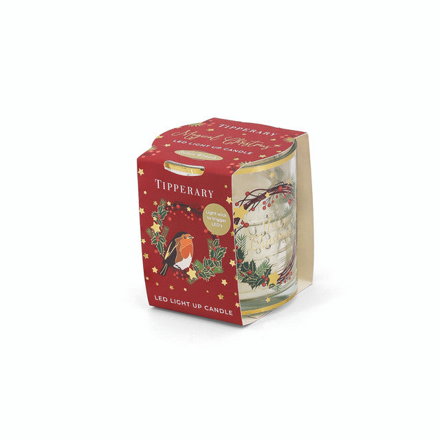 Christmas Robin Led Candle