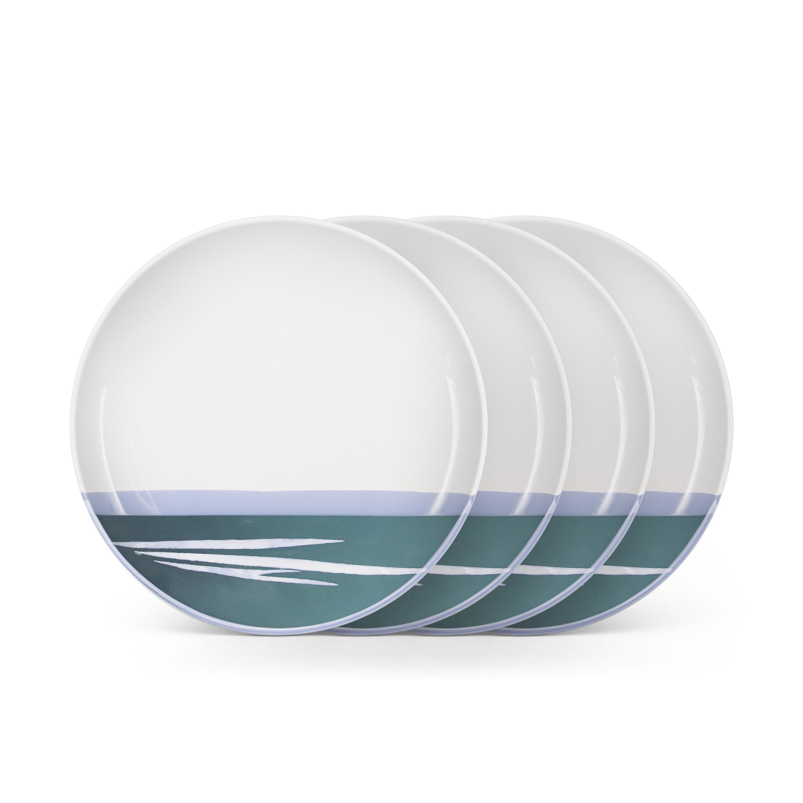 Paul Maloney S/4 Teal Dinner Plates