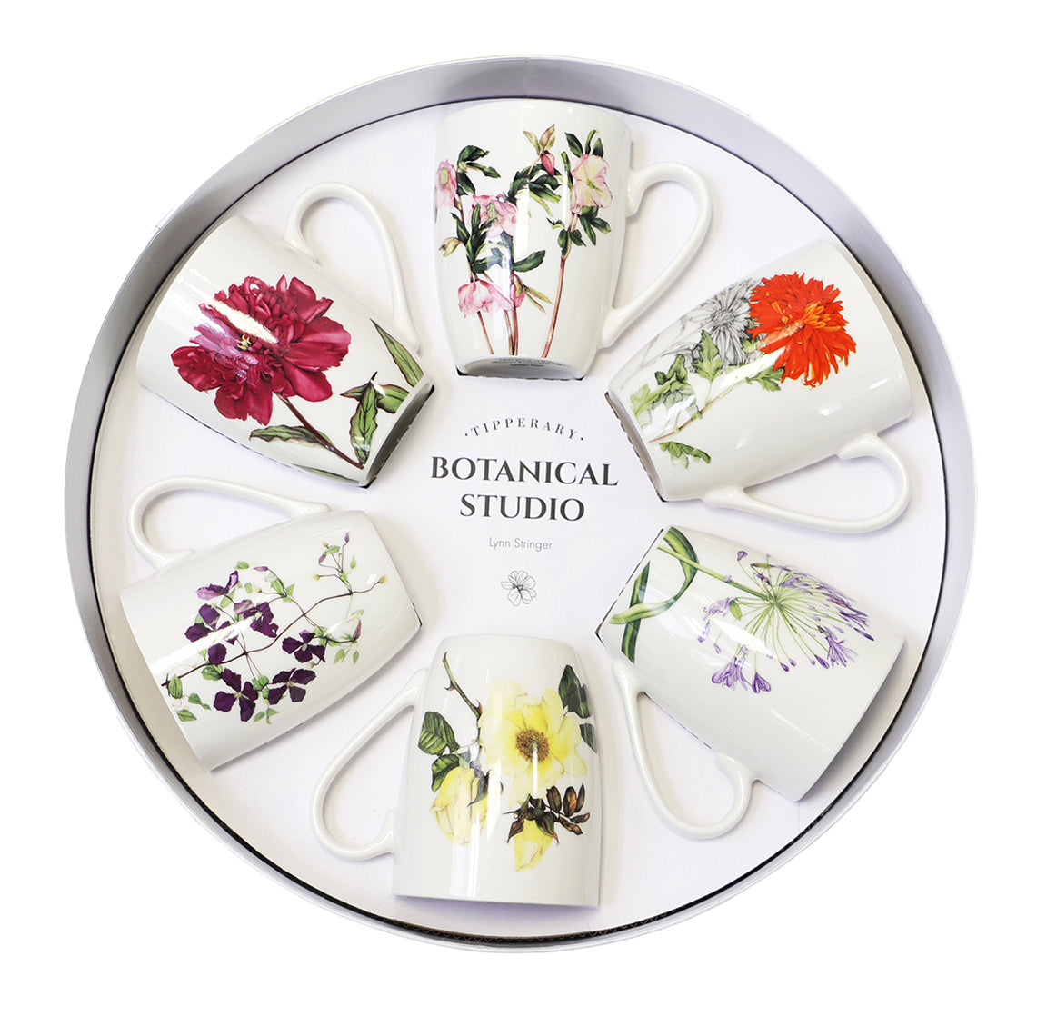 Tipperary Crystal Botanic studio Set of 6 Mugs
