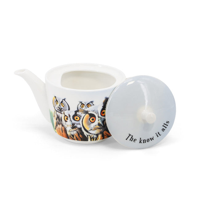 Eoin O'Connor Beyond The Herd - Owl Teapot