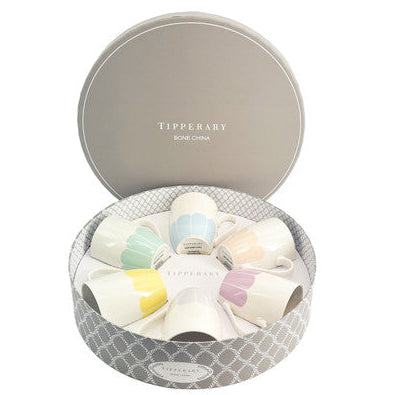 Tipperary Crystal Petals S/6 Mugs