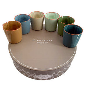 Tipperary Crystal Artisan S/6 Mugs