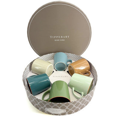 Tipperary Crystal Artisan S/6 Mugs