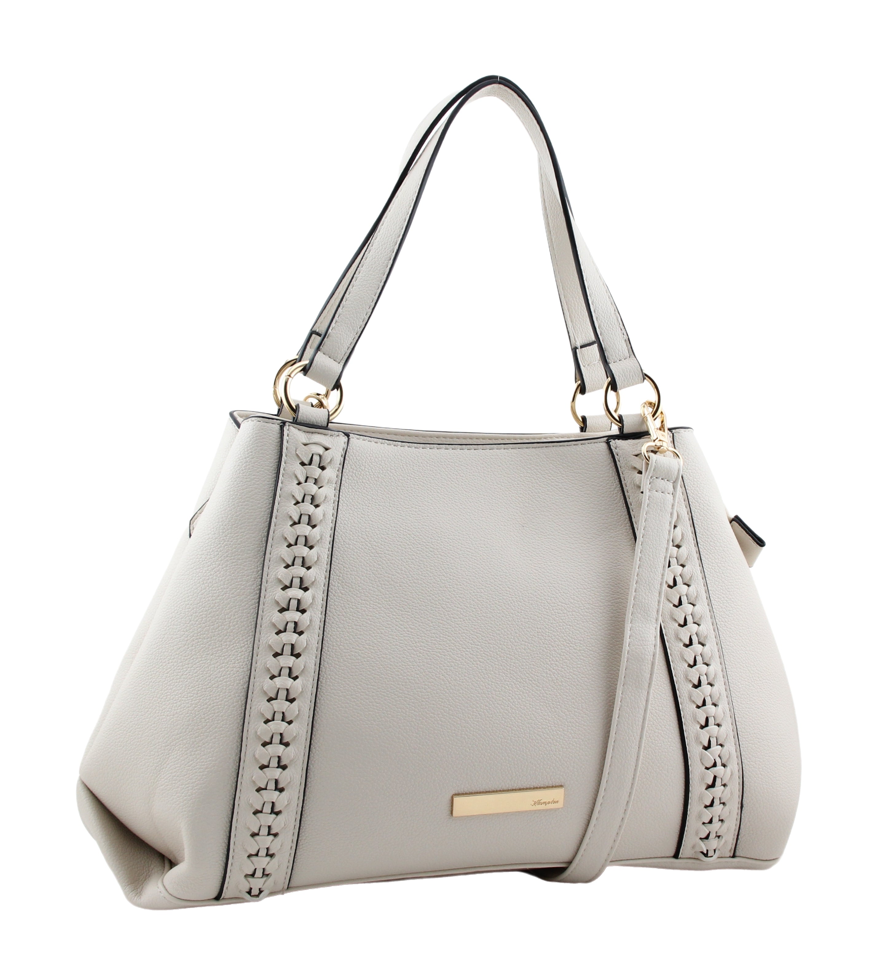 Hampton Florence Beige A Shape Double Handle Tote Bag