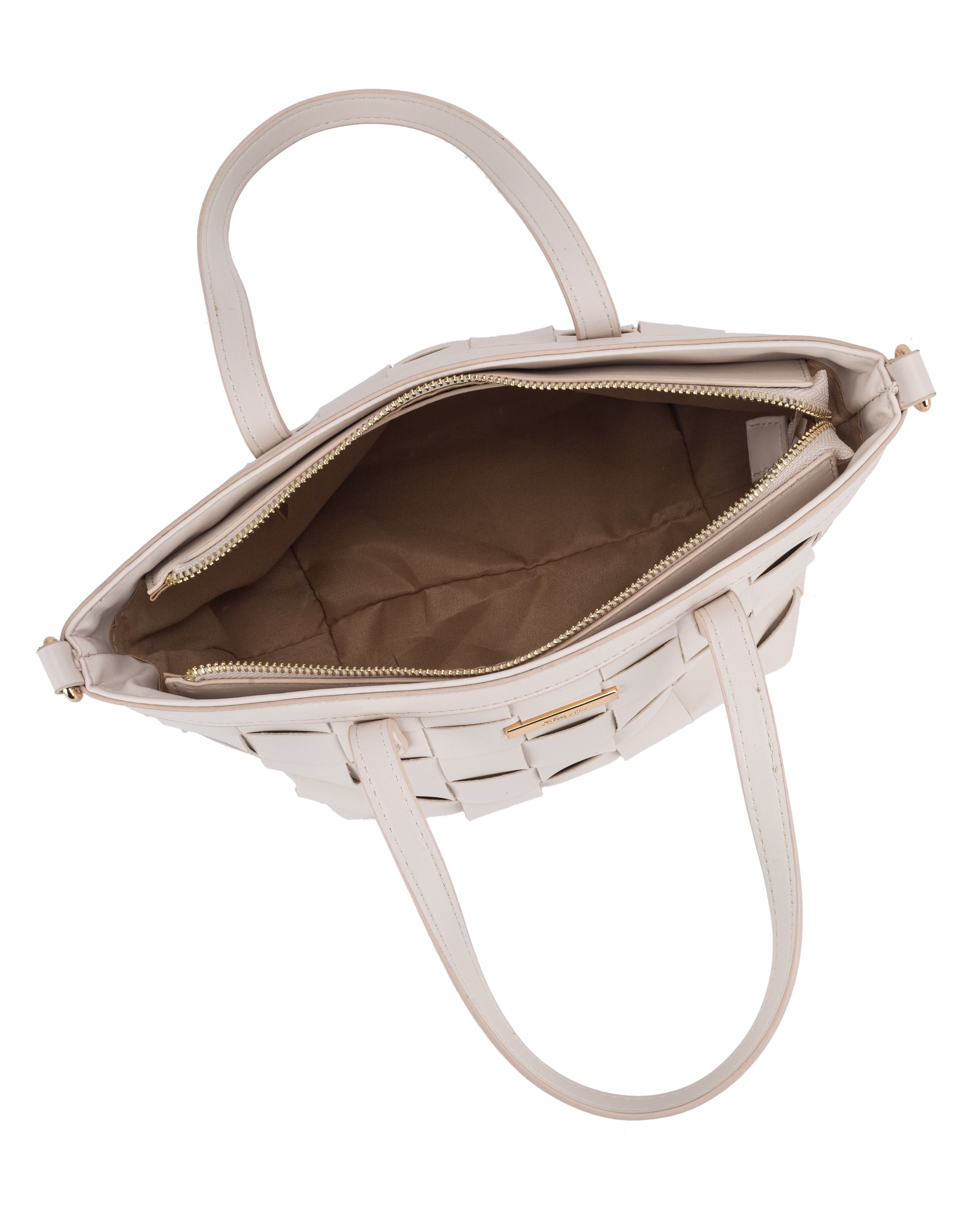 Hampton Genoa Off White Double Handle Grab Bag