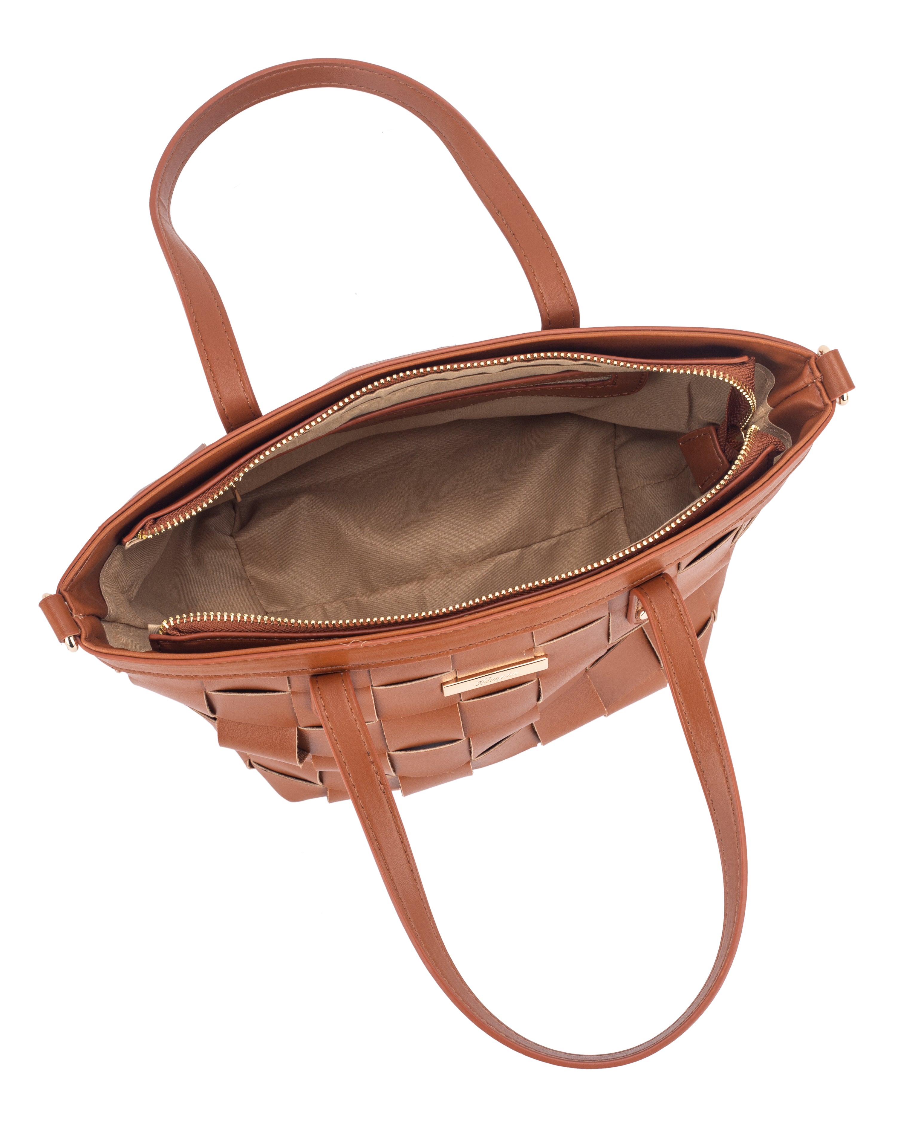 Hampton Genoa Tan Double Handle Grab Bag