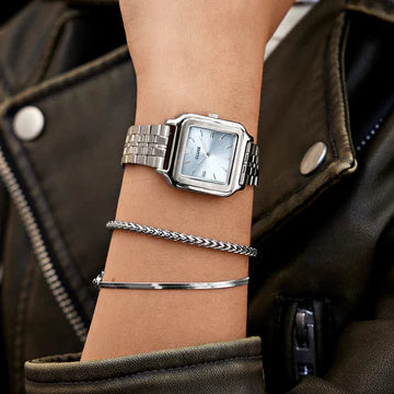 Cluse Gracieuse Watch Steel, Light Blue, Silver Colour