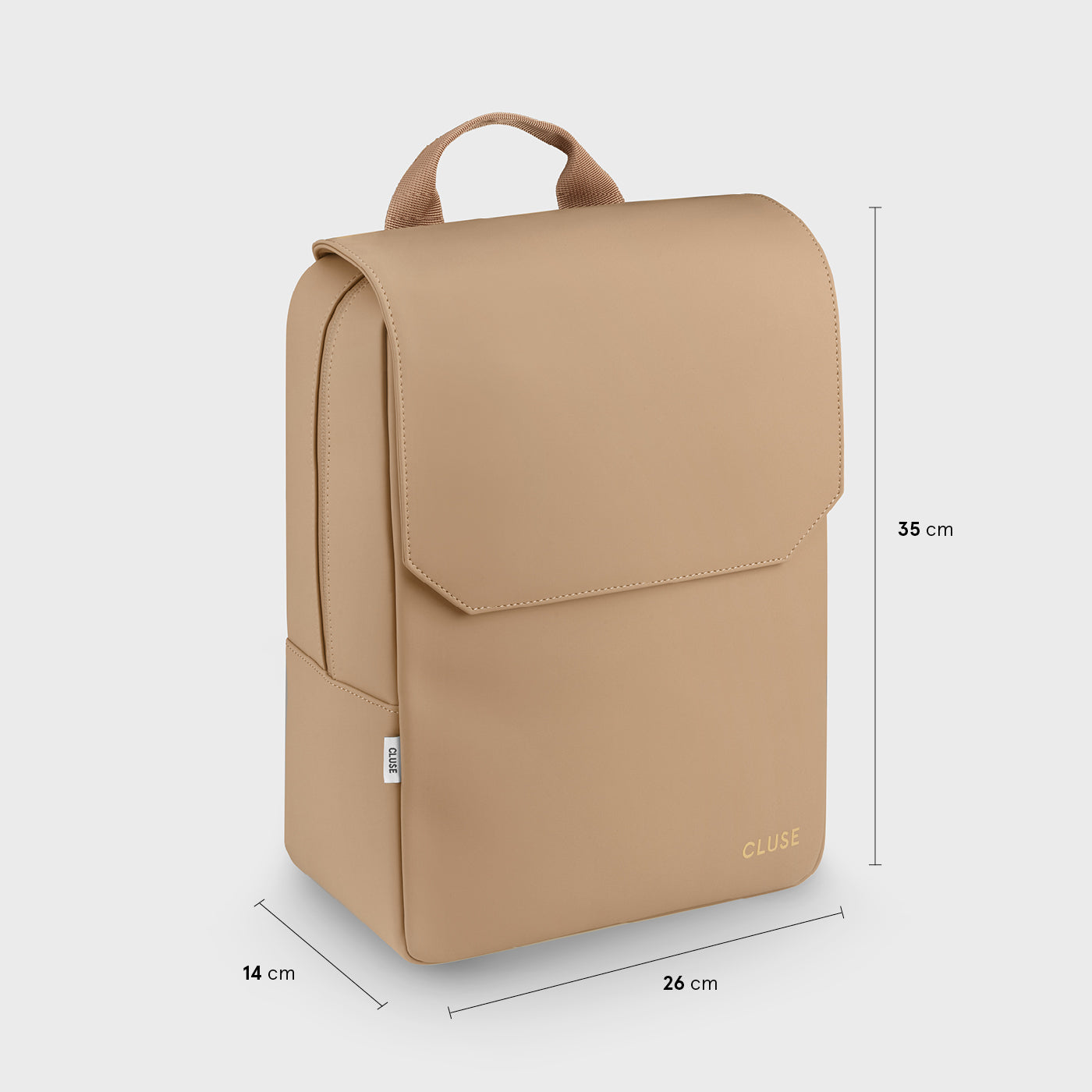 Cluse Nuitée Backpack, Almond, Gold Colour