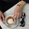 Cluse Fluette Watch Steel, Sand Texture Full Gold Colour