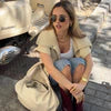 Cluse Fluette Watch Steel, Sand Texture Full Gold Colour