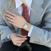 Cluse Belisenna Watch Steel, White, Gold Colour