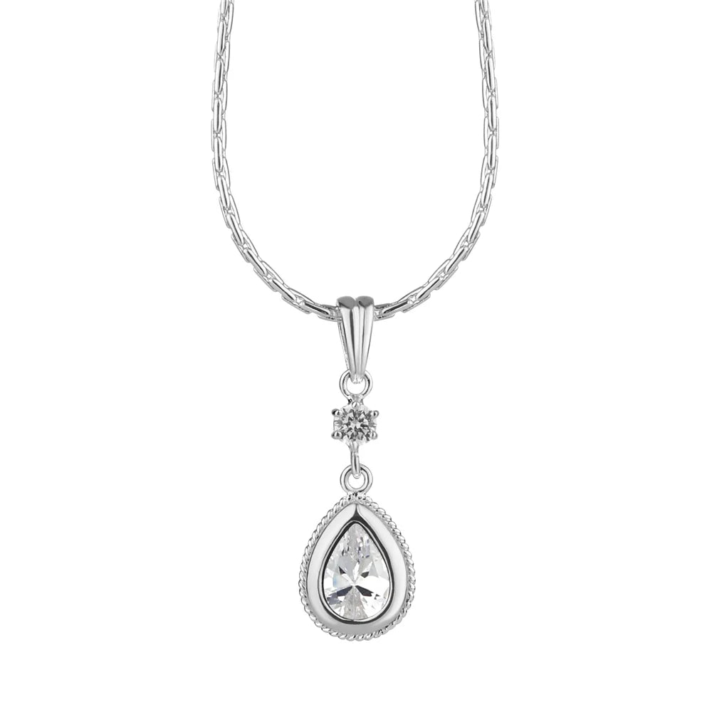 Newbridge Drop Pendant Clear Stone