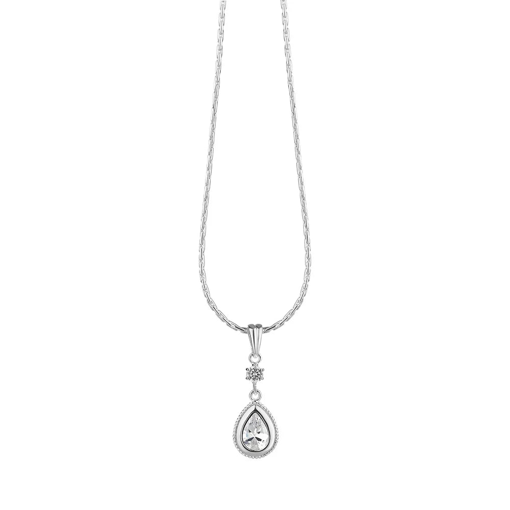 Newbridge Drop Pendant Clear Stone