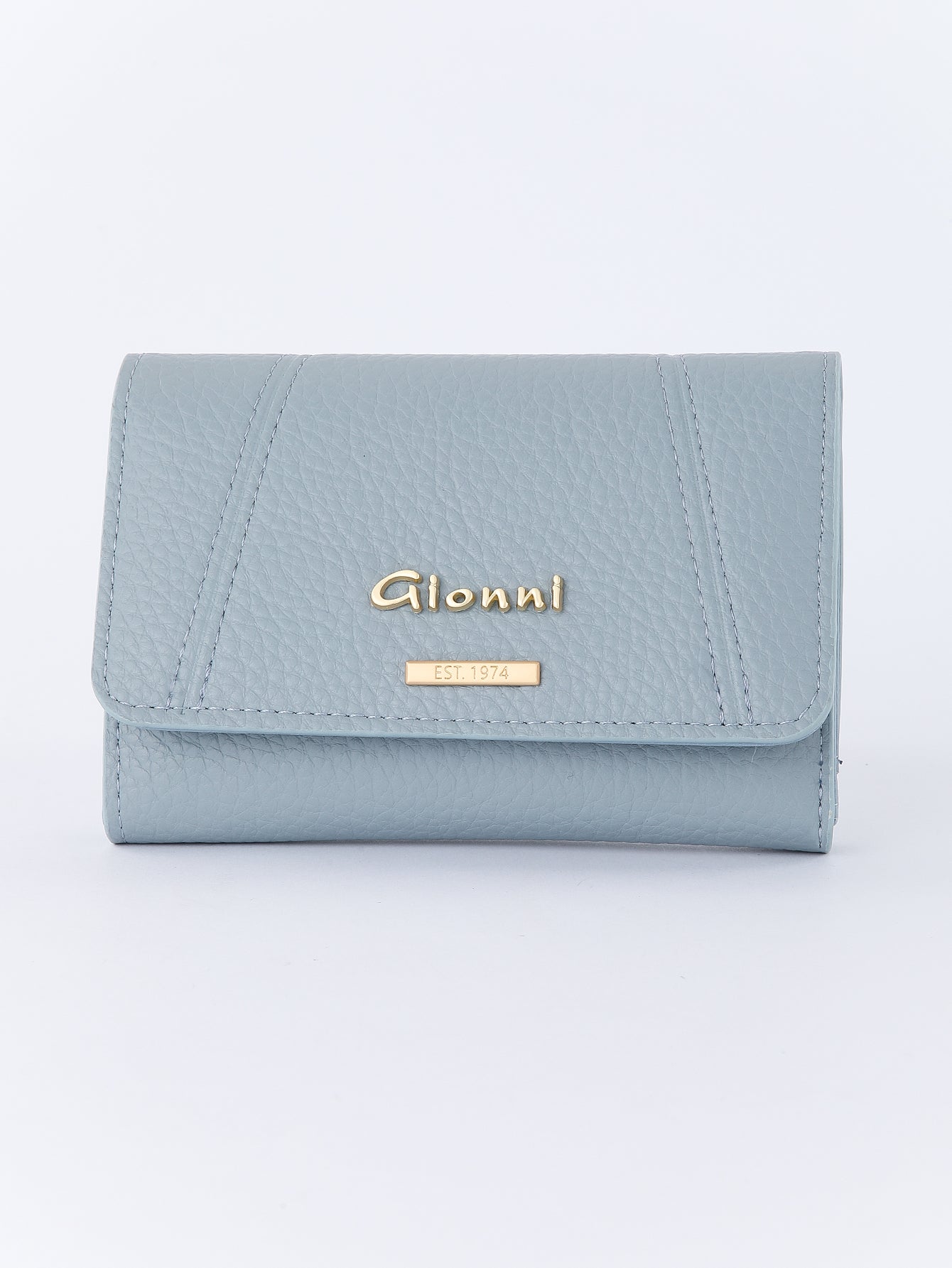 Gionni Triton Blue 14cm Flapover Trifold Purse