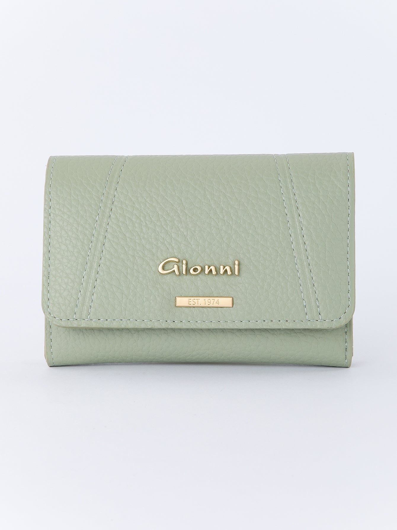 Gionni Triton Green 14cm Flapover Trifold Purse