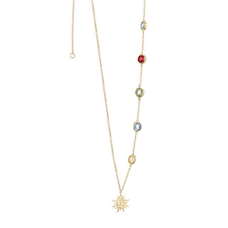 Newbridge Necklace with Multi Coloured stones