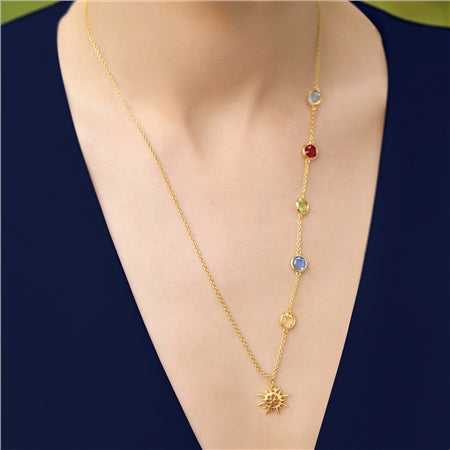 Newbridge Necklace with Multi Coloured stones