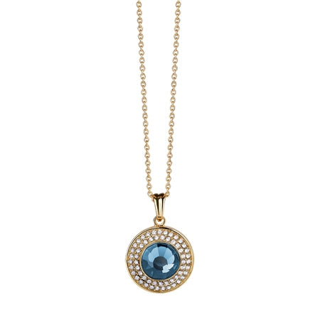 Newbridge Pendant with Montana Coloured Stone