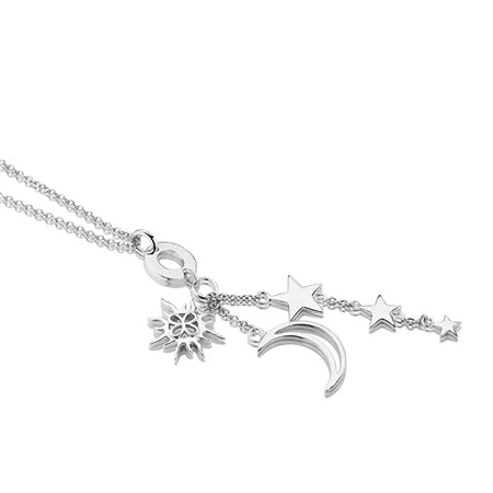 Newbridge Sun, Moon, Stars Charm Necklace