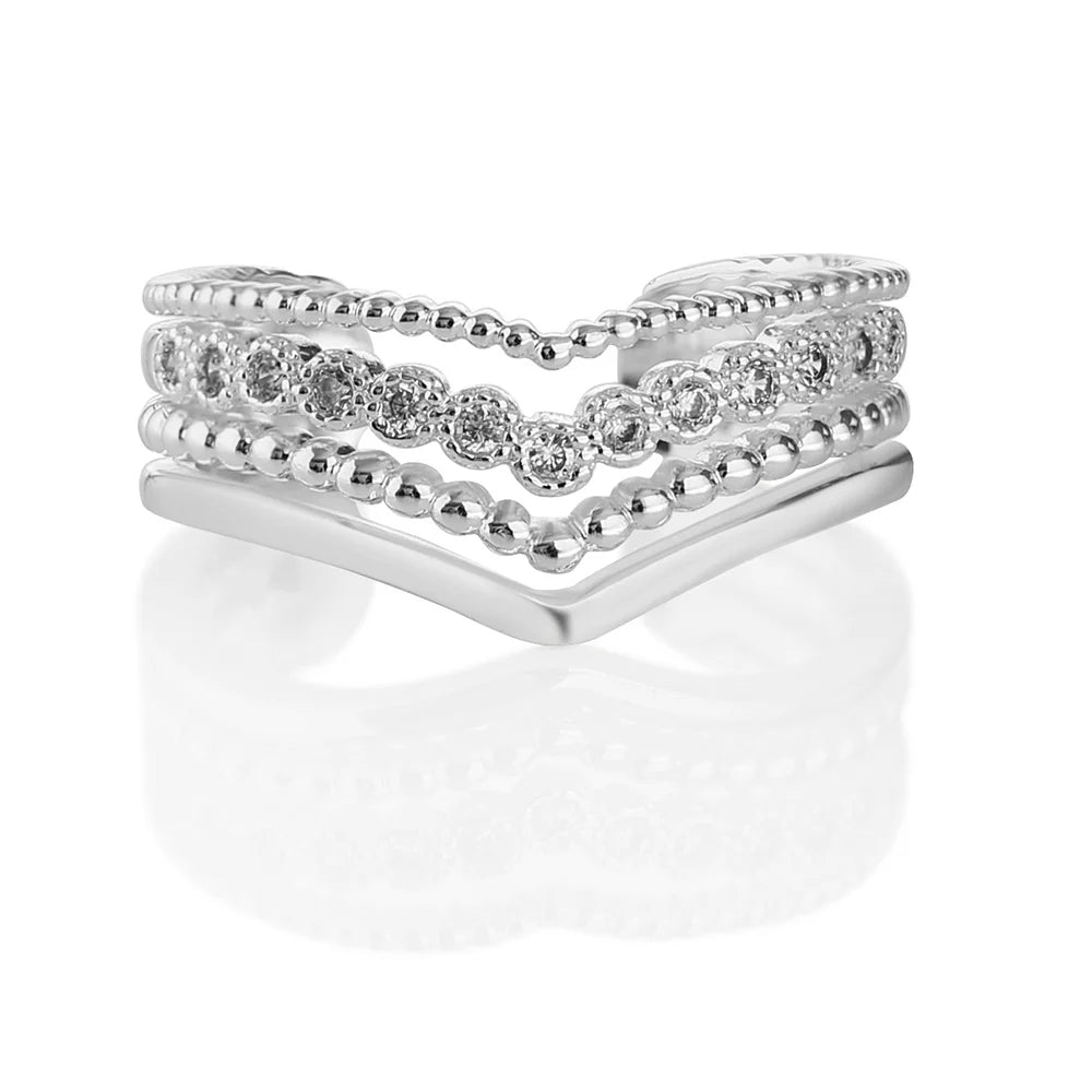 Newbridge Silver Plated Wishbone Ring