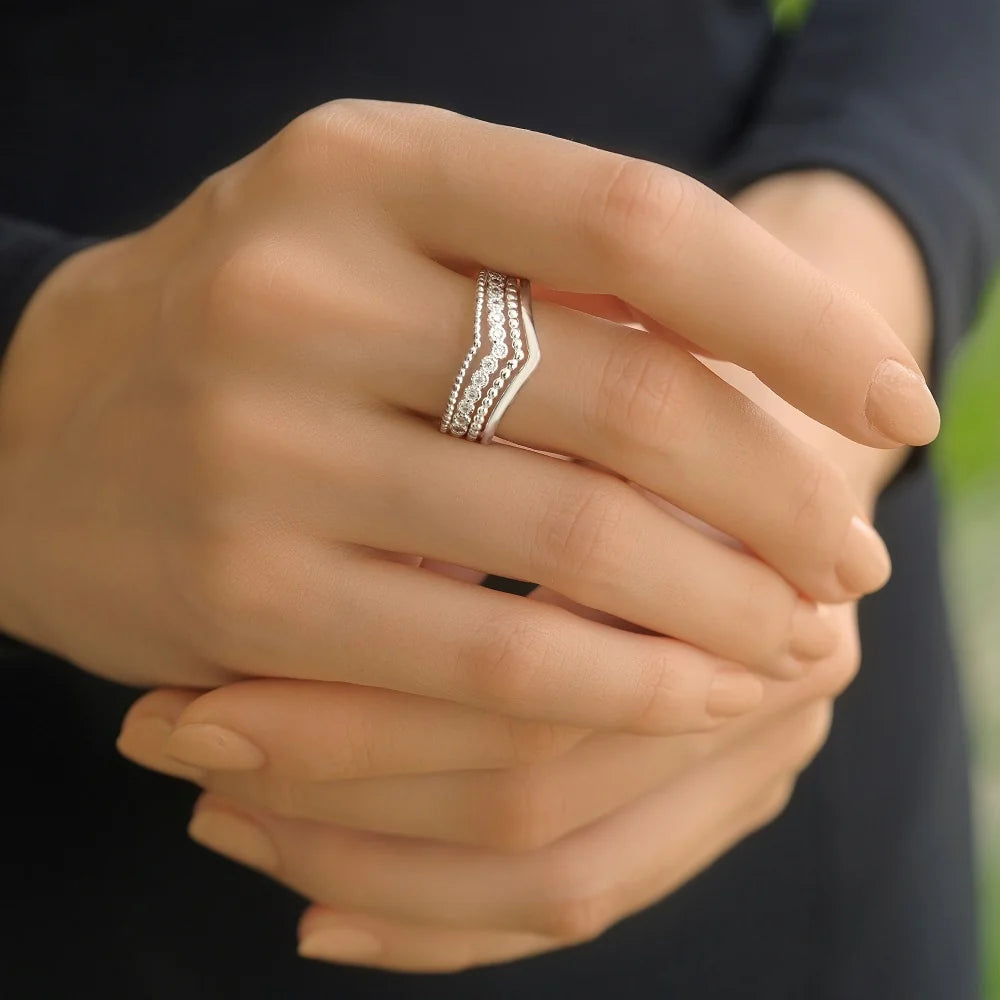 Newbridge Silver Plated Wishbone Ring