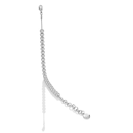Newbridge Rhodium plate Small Bead Bracelet