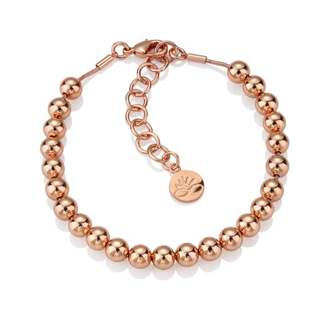 Newbridge Rose Gold Plate Small Bead Bracelet