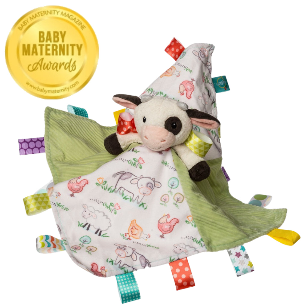 Taggies Buttercup Cow Character Blanket