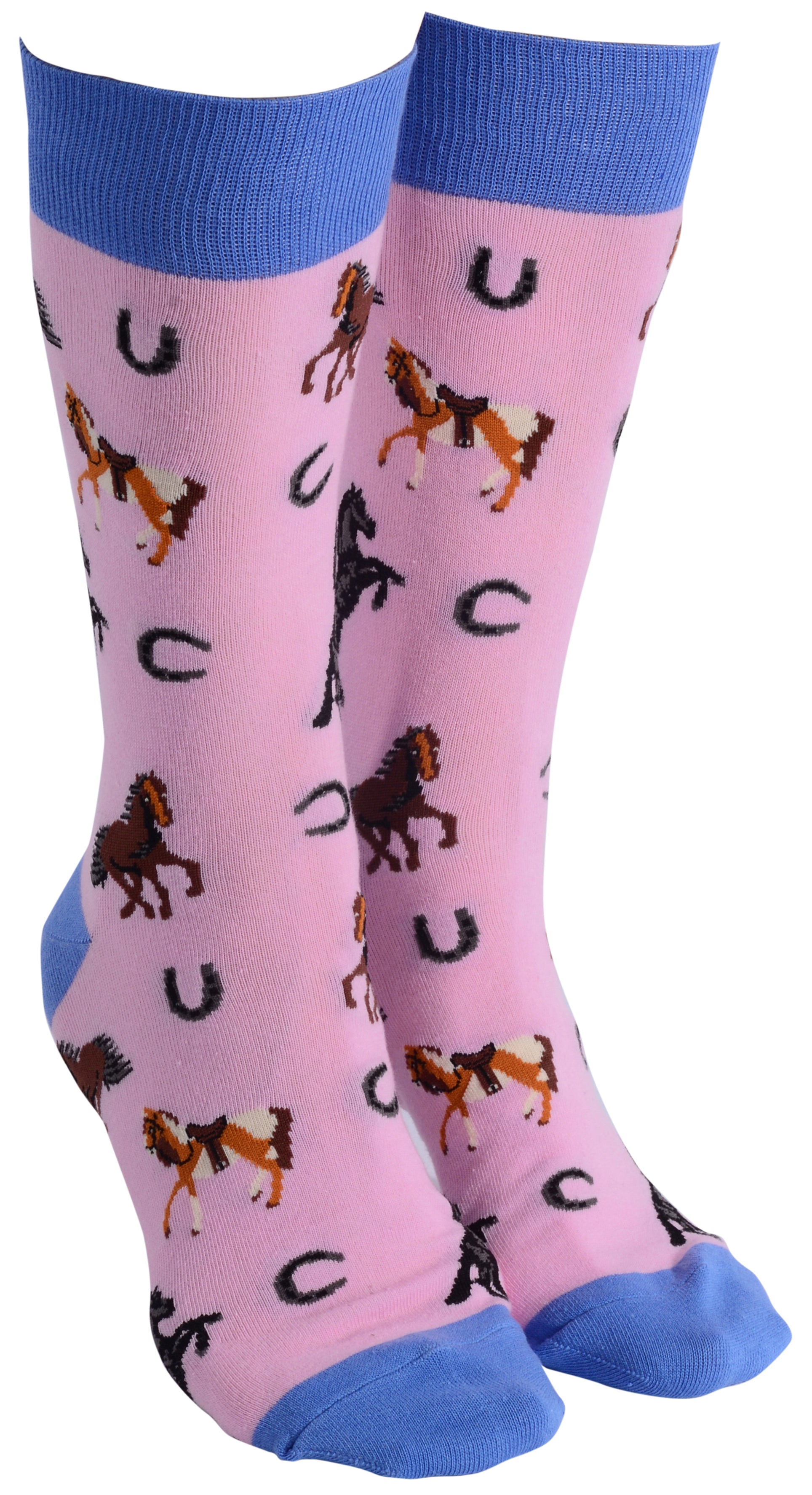 Sock Society Horse Pink And Purple Design