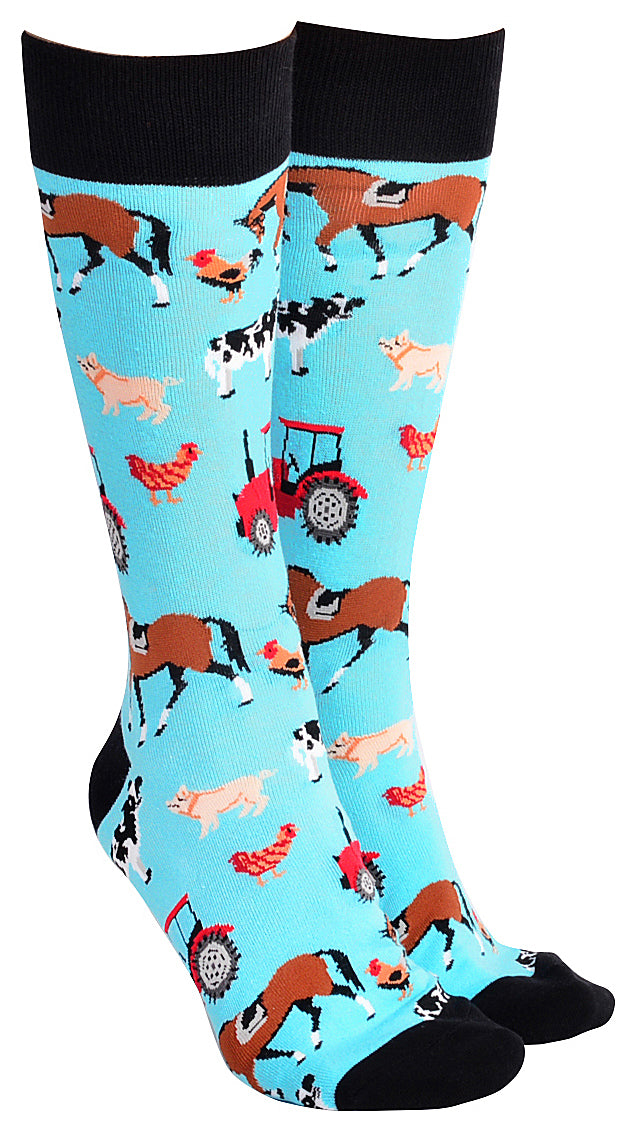 Sock Society Farm Yard Blue And Black Designs